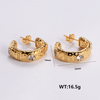 1 Pair Vintage Style Flower Bow Knot Plating Inlay Stainless Steel Rhinestones 24k Gold Plated Ear Studs