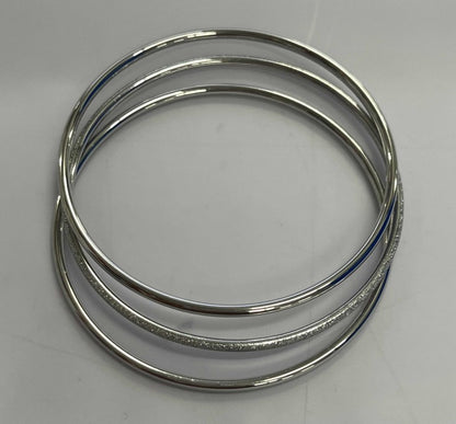 Simple Style Solid Color Titanium Steel Plating Bangle