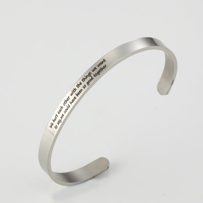 Fashion Arrow Stainless Steel Bangle Stainless Steel Bracelets