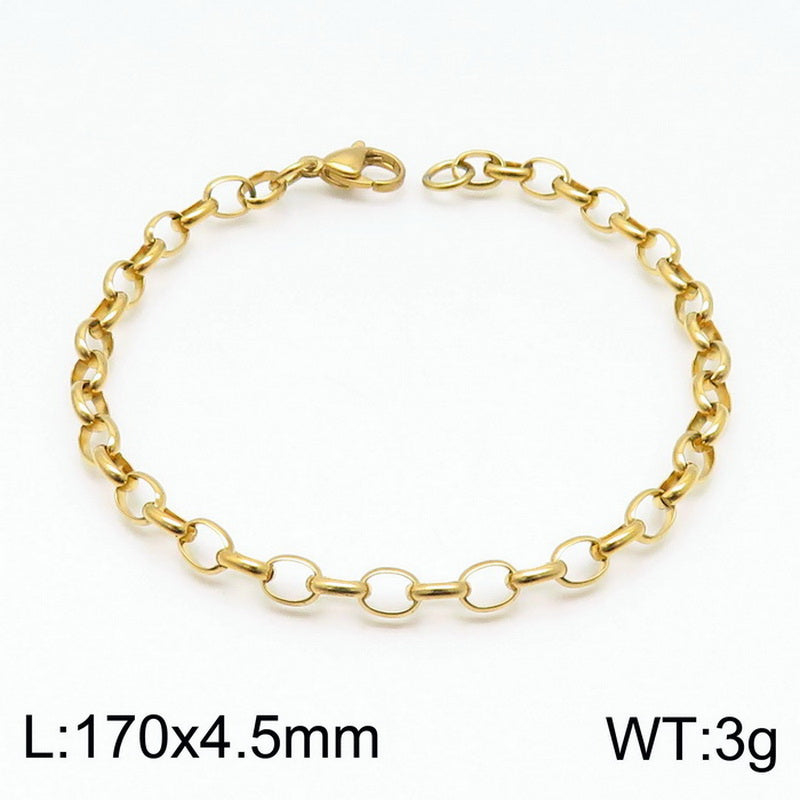 Stainless Steel O-chain Fashion Necklace Bracelet Wholesale Jewelry Gooddiy