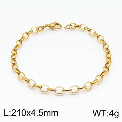 Stainless Steel O-chain Fashion Necklace Bracelet Wholesale Jewelry Gooddiy