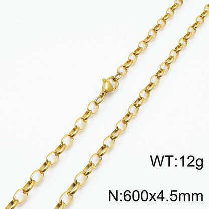 Stainless Steel O-chain Fashion Necklace Bracelet Wholesale Jewelry Gooddiy