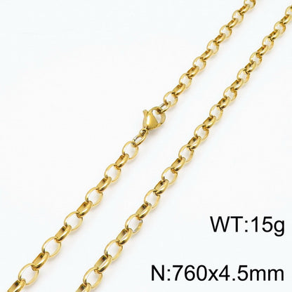 Stainless Steel O-chain Fashion Necklace Bracelet Wholesale Jewelry Gooddiy