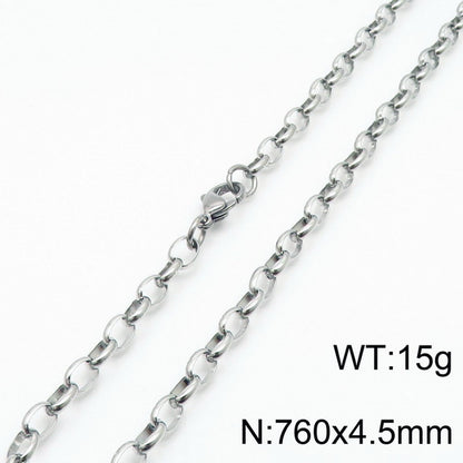 Stainless Steel O-chain Fashion Necklace Bracelet Wholesale Jewelry Gooddiy