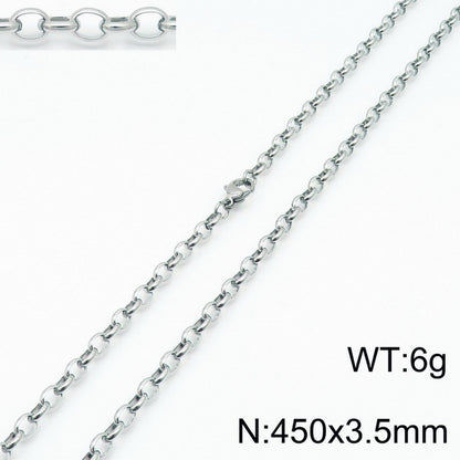 Stainless Steel O-chain Fashion Necklace Bracelet Wholesale Jewelry Gooddiy