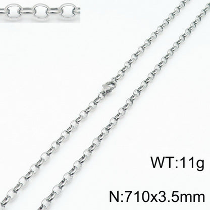 Stainless Steel O-chain Fashion Necklace Bracelet Wholesale Jewelry Gooddiy