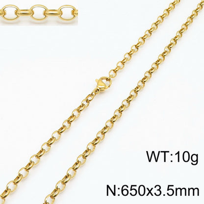 Stainless Steel O-chain Fashion Necklace Bracelet Wholesale Jewelry Gooddiy