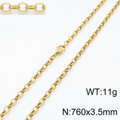 Stainless Steel O-chain Fashion Necklace Bracelet Wholesale Jewelry Gooddiy