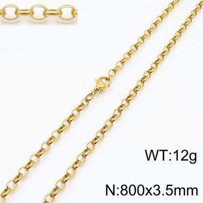 Stainless Steel O-chain Fashion Necklace Bracelet Wholesale Jewelry Gooddiy