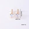 1 Pair Sweet Simple Style Shiny Square Heart Shape Rectangle Inlay Copper Zircon Drop Earrings