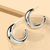 1 Pair Vintage Style C Shape Geometric Plating Stainless Steel Ear Studs