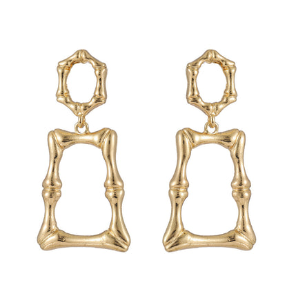 1 Pair Retro Roman Style Geometric Plating Alloy Drop Earrings