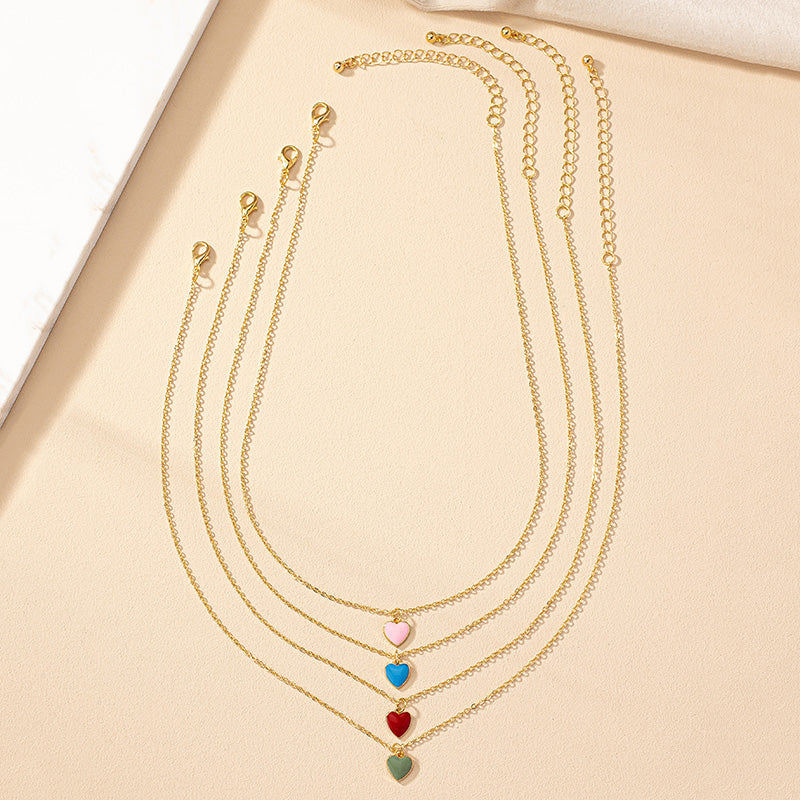 Ig Style Korean Style Heart Shape Alloy Wholesale Pendant Necklace