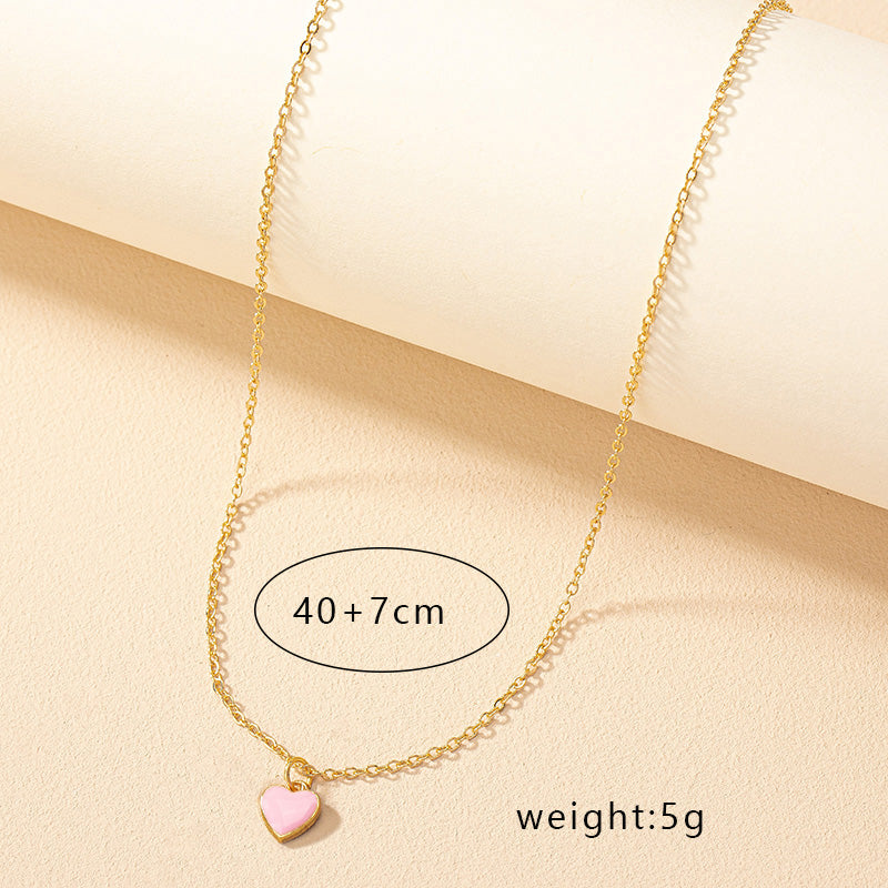 Ig Style Korean Style Heart Shape Alloy Wholesale Pendant Necklace