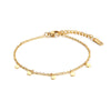 Ig Style Elegant Simple Style Round Stainless Steel Plating 18k Gold Plated Bracelets