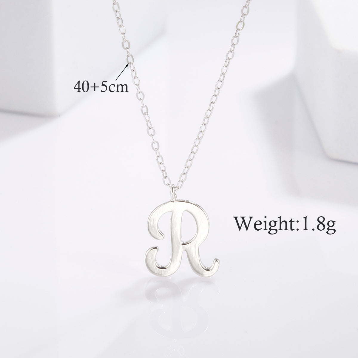 Simple Style Commute Cross Letter Sterling Silver Plating Inlay Zircon White Gold Plated Pendant Necklace