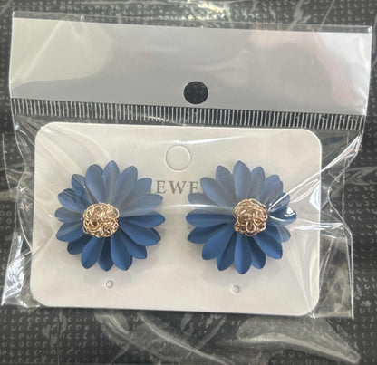 Fashion Little Daisy Multicolor Sun Flower Painted Earrings