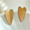 1 Pair Elegant Romantic Sweet Heart Shape Plating Stainless Steel Gold Plated Ear Studs