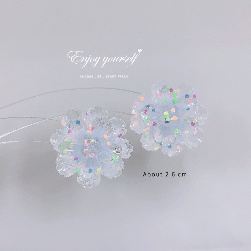 1 Pair Casual Simple Style Flower Flowers Copper Alloy Ear Studs