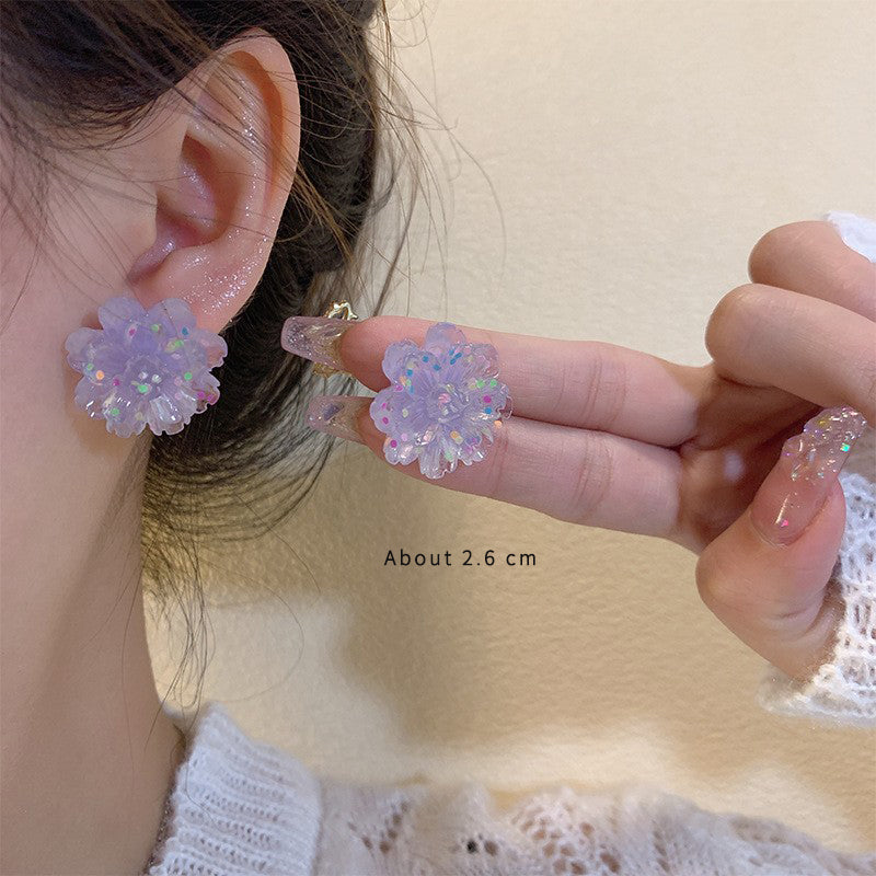1 Pair Casual Simple Style Flower Flowers Copper Alloy Ear Studs