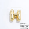 304 Stainless Steel Copper Gold Plated IG Style Simple Style Polishing Plating Letter Charms