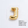 304 Stainless Steel Copper Gold Plated IG Style Simple Style Polishing Plating Letter Charms