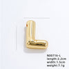 304 Stainless Steel Copper Gold Plated IG Style Simple Style Polishing Plating Letter Charms