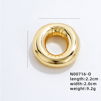 304 Stainless Steel Copper Gold Plated IG Style Simple Style Polishing Plating Letter Charms