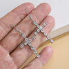 1 Pair Vintage Style Cross Plating Copper Drop Earrings