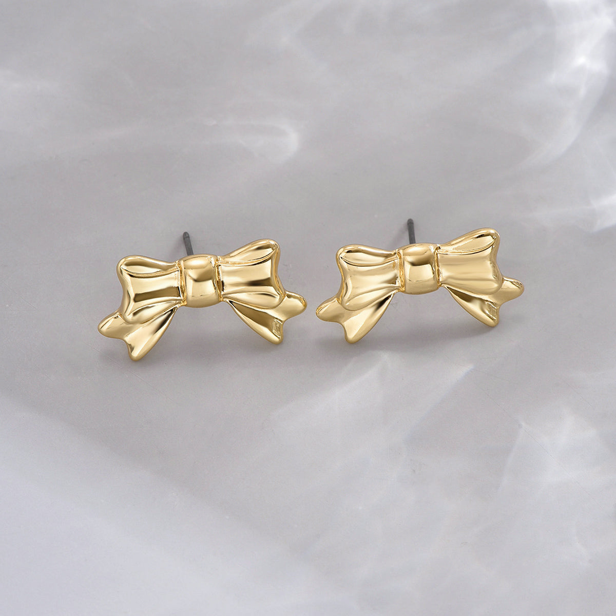 1 Pair Simple Style Insect Bow Knot Pearl Inlay Alloy Zinc Rhinestones Drop Earrings Ear Studs