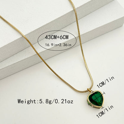 Fashion Geometric Stainless Steel Plating Pendant Necklace 1 Piece