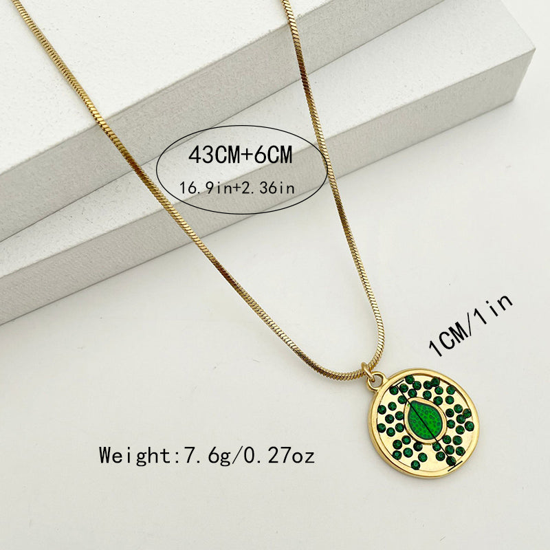 Fashion Geometric Stainless Steel Plating Pendant Necklace 1 Piece