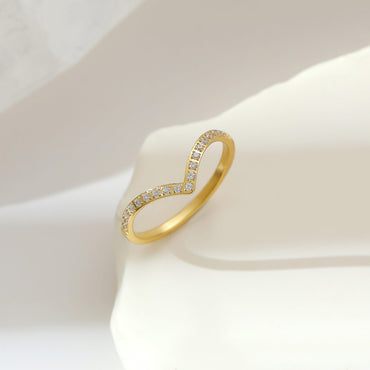 Luxurious Simple Style Solid Color Stainless Steel Plating Inlay Zircon White Gold Plated Gold Plated Rings