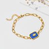 Cute Sweet Star Rectangle Stainless Steel Plating 18k Gold Plated Bracelets