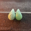 1 Pair Vintage Style Water Droplets Stoving Varnish Plastic Ear Studs