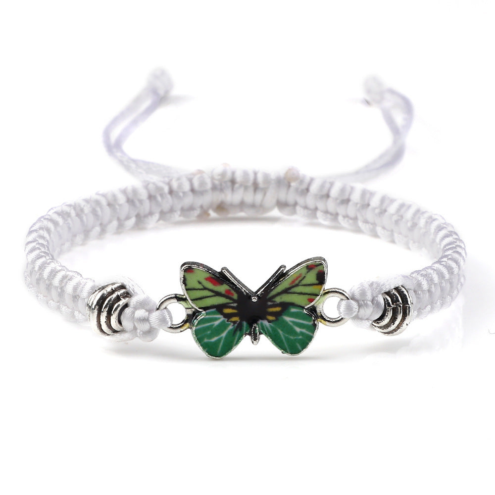 Simple Style Butterfly Alloy Plating Couple Bracelets