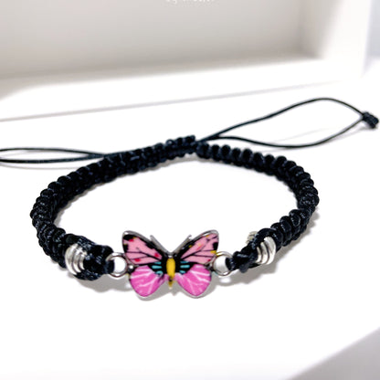 Simple Style Butterfly Alloy Plating Couple Bracelets