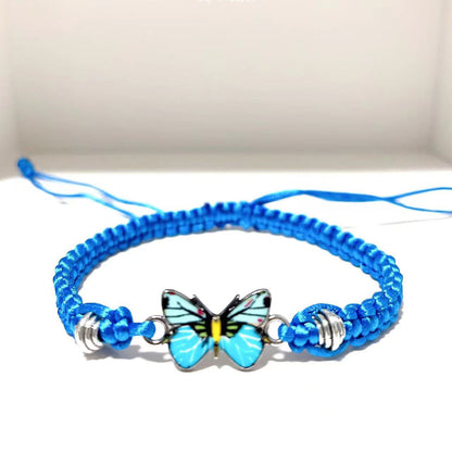 Simple Style Butterfly Alloy Plating Couple Bracelets