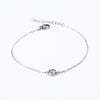 Simple Style Solid Color Stainless Steel Inlay Zircon Bracelets