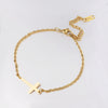 Simple Style Commute Solid Color Stainless Steel Plating Gold Plated Bracelets