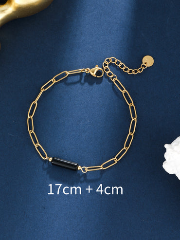 Elegant Streetwear Geometric Stainless Steel Plating 18k Gold Plated Bracelets