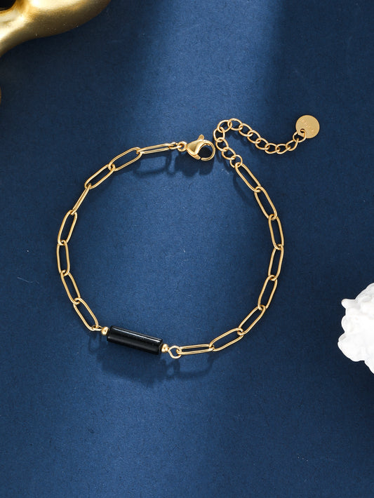 Elegant Streetwear Geometric Stainless Steel Plating 18k Gold Plated Bracelets