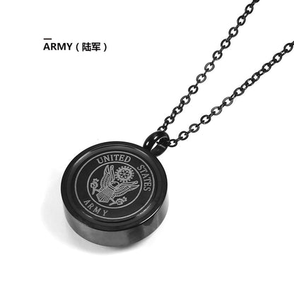 Hip-hop Retro Solid Color Stainless Steel Plating Gold Plated Pendant Necklace