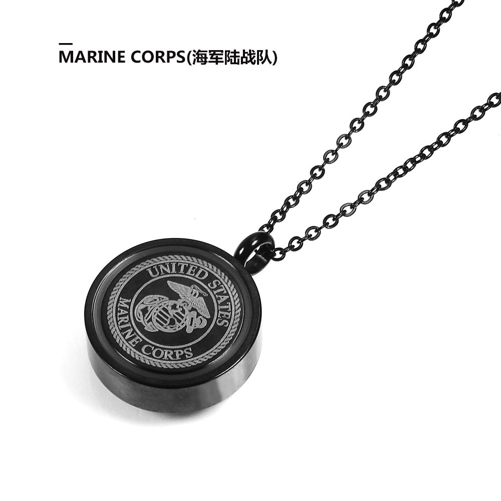 Hip-hop Retro Solid Color Stainless Steel Plating Gold Plated Pendant Necklace