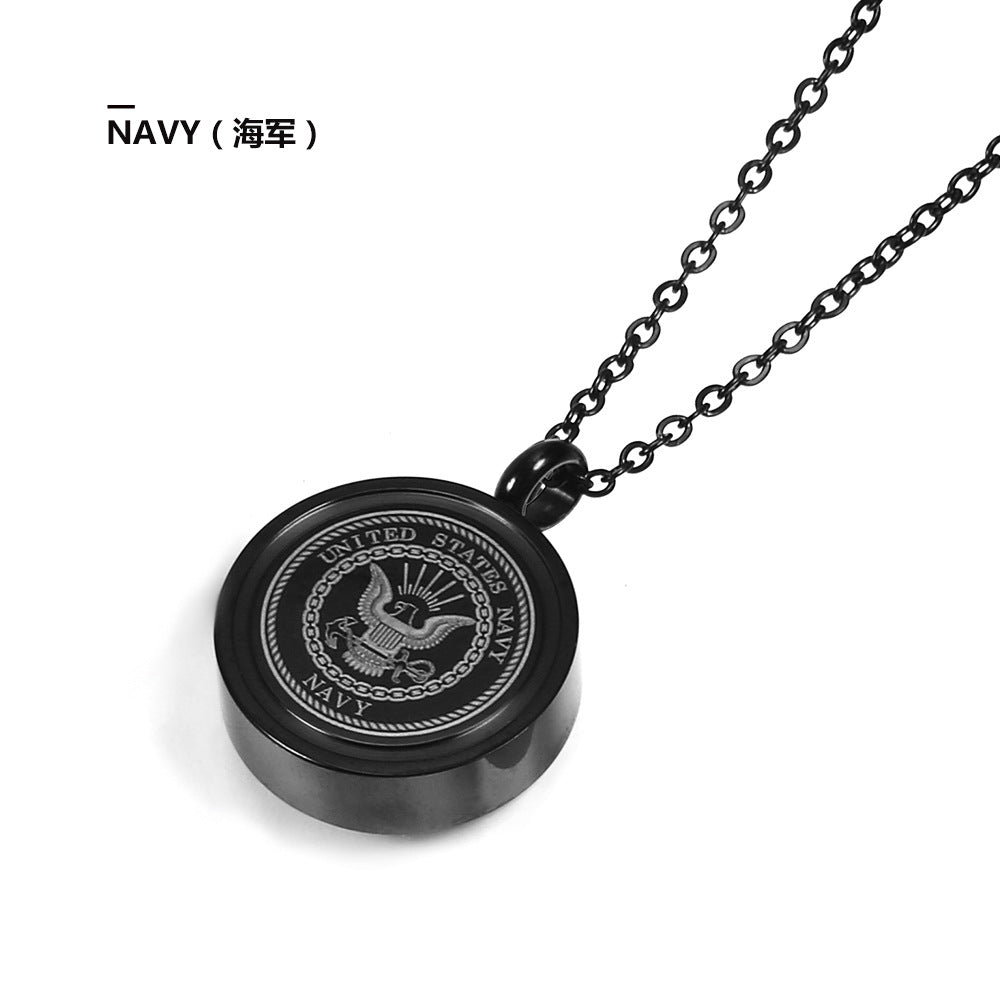 Hip-hop Retro Solid Color Stainless Steel Plating Gold Plated Pendant Necklace