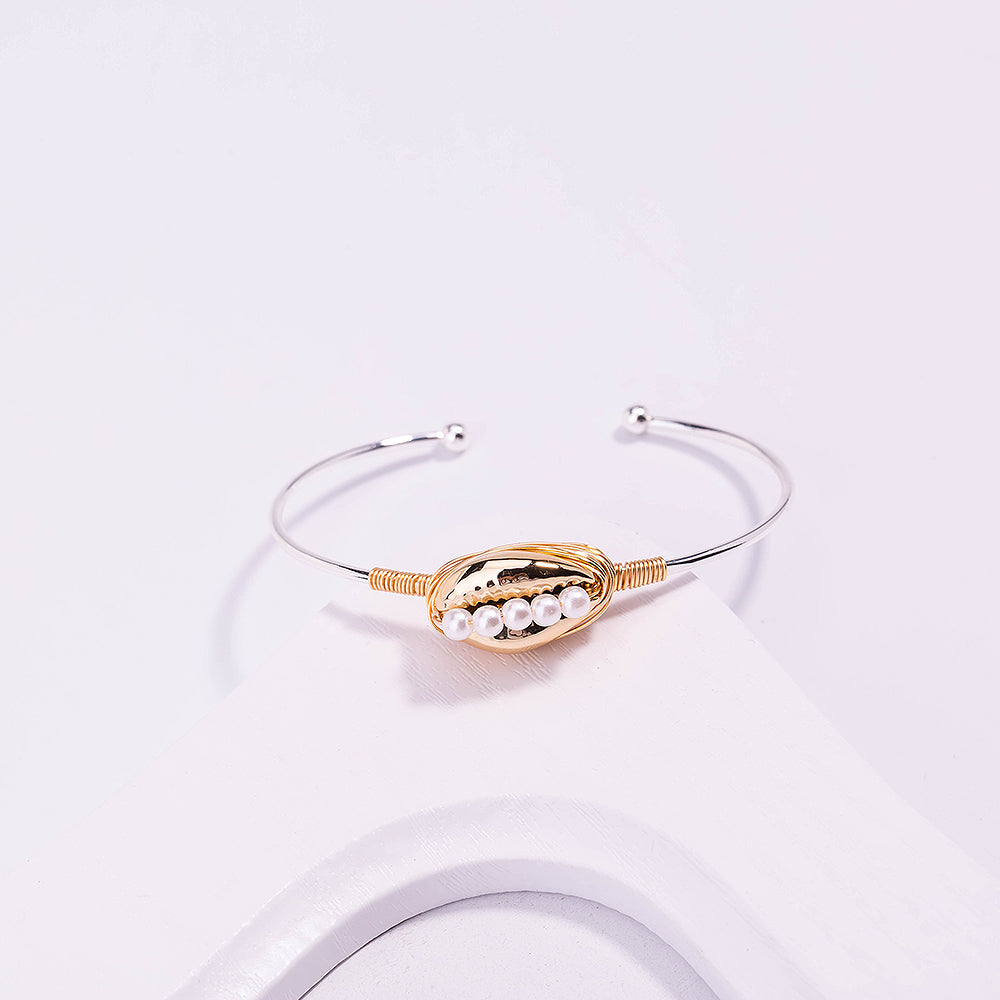 Fashion Geometric Copper Zircon Bracelets In Bulk