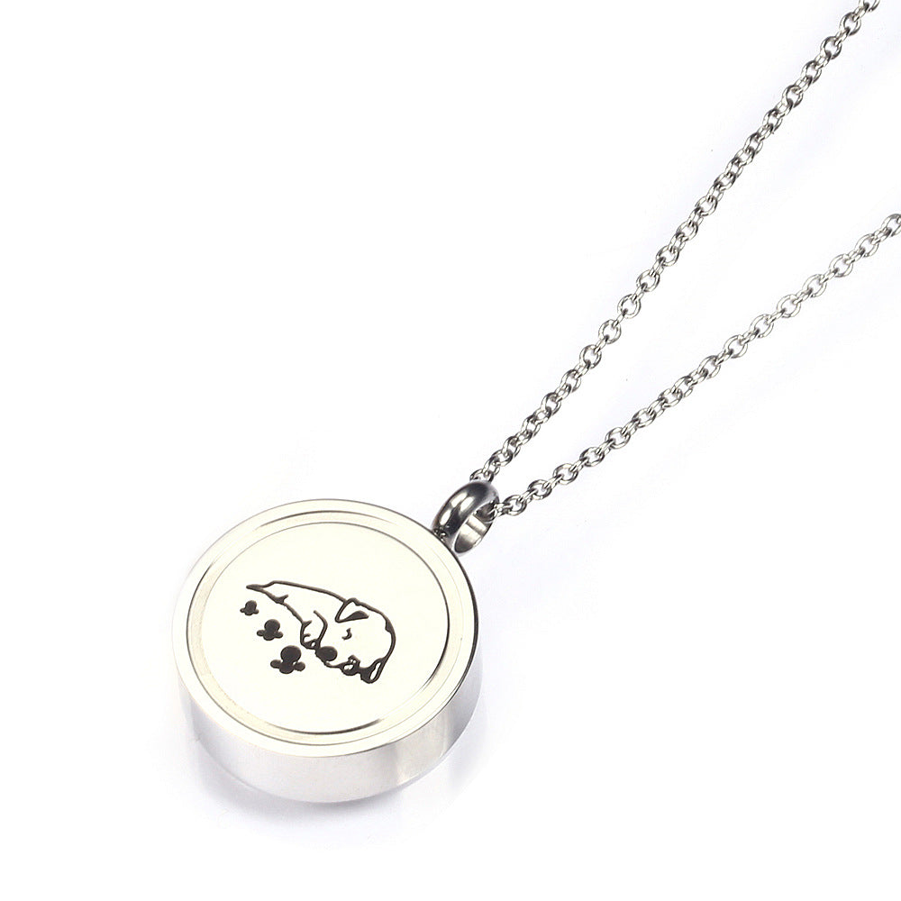 Hip-hop Retro Solid Color Stainless Steel Plating Gold Plated Pendant Necklace