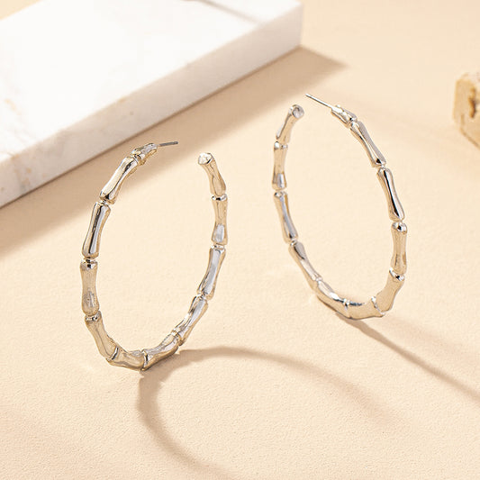1 Pair Retro Simple Style Commute Circle Plating Alloy Gold Plated Earrings