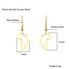 1 Pair Simple Style Solid Color Irregular Plating Titanium Steel Drop Earrings