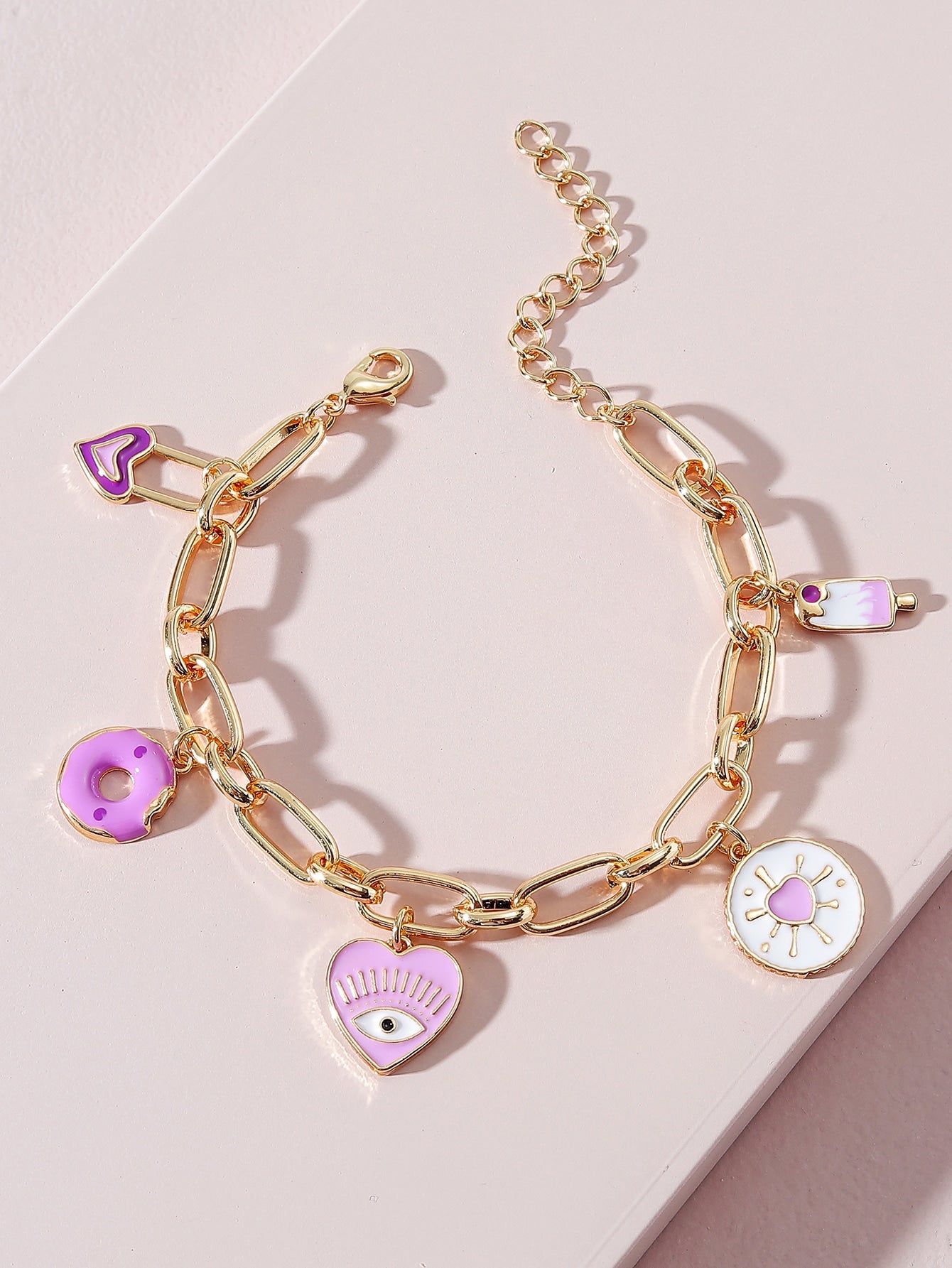 Casual Elegant Heart Shape Copper Bracelets